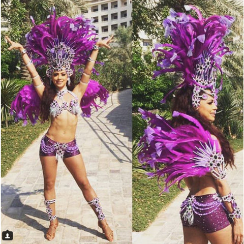 Citrus Delights Plumes Bikini Samba Costume