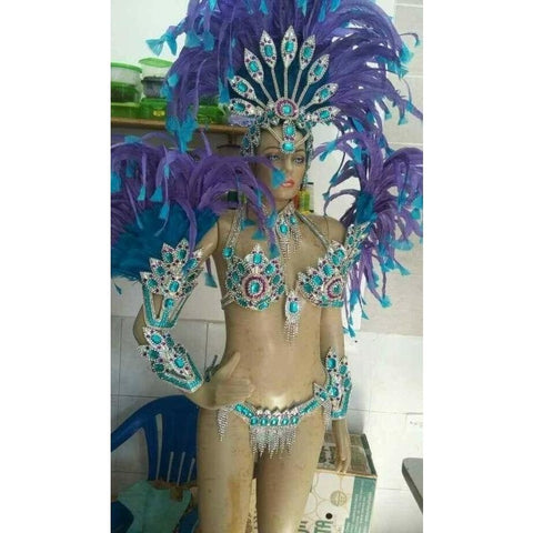 Blanco Rainha Luxo Samba Costume