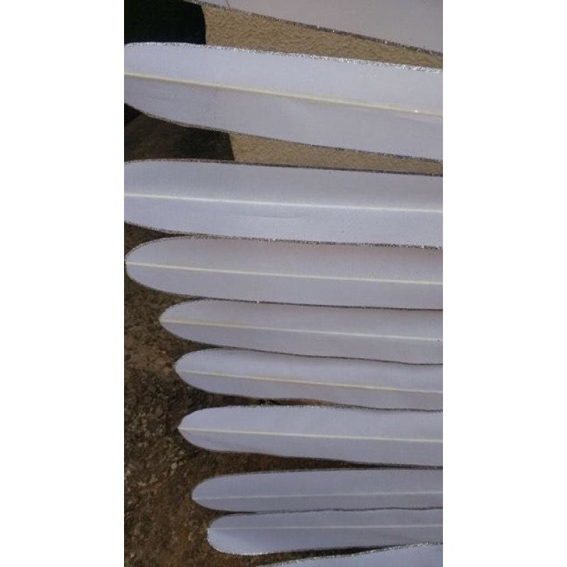 White Plain Acetate Feathers - BrazilCarnivalShop