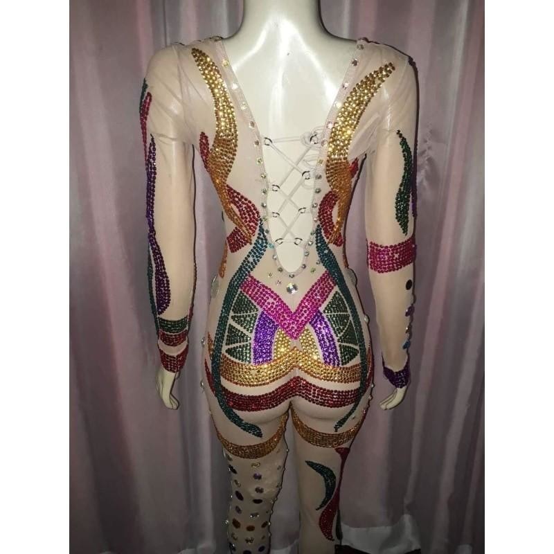 Branco Bling Samba Diva Crystal Full Body - BrazilCarnivalShop