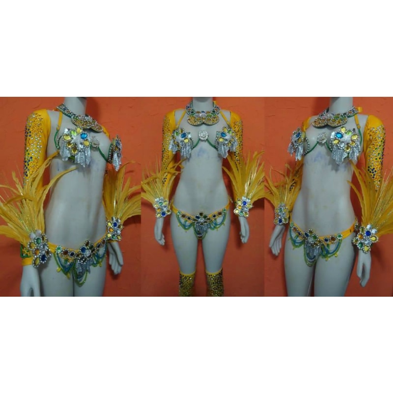 Brazil Futebol Samba Bikini Passista Costume - BrazilCarnivalShop