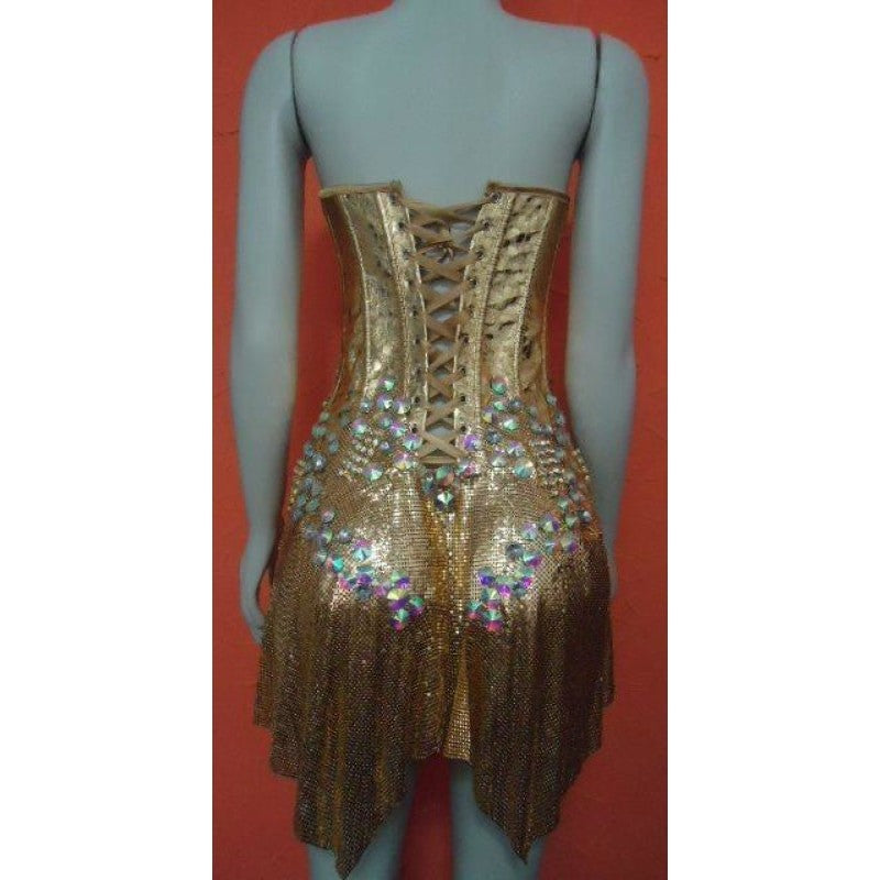 Passista de Ouro Samba no Pé Corset Dress - BrazilCarnivalShop