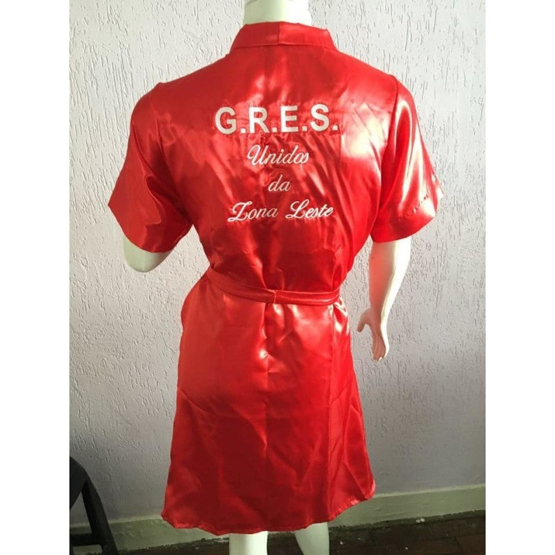 Monogram Passista, Diva, Queen Satin Show Costume Robe - BrazilCarnivalShop