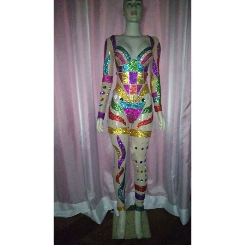 Branco Bling Samba Diva Crystal Full Body - BrazilCarnivalShop