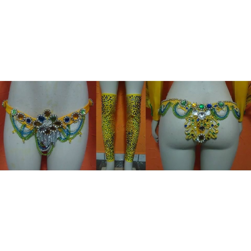 Brazil Futebol Samba Bikini Passista Costume - BrazilCarnivalShop