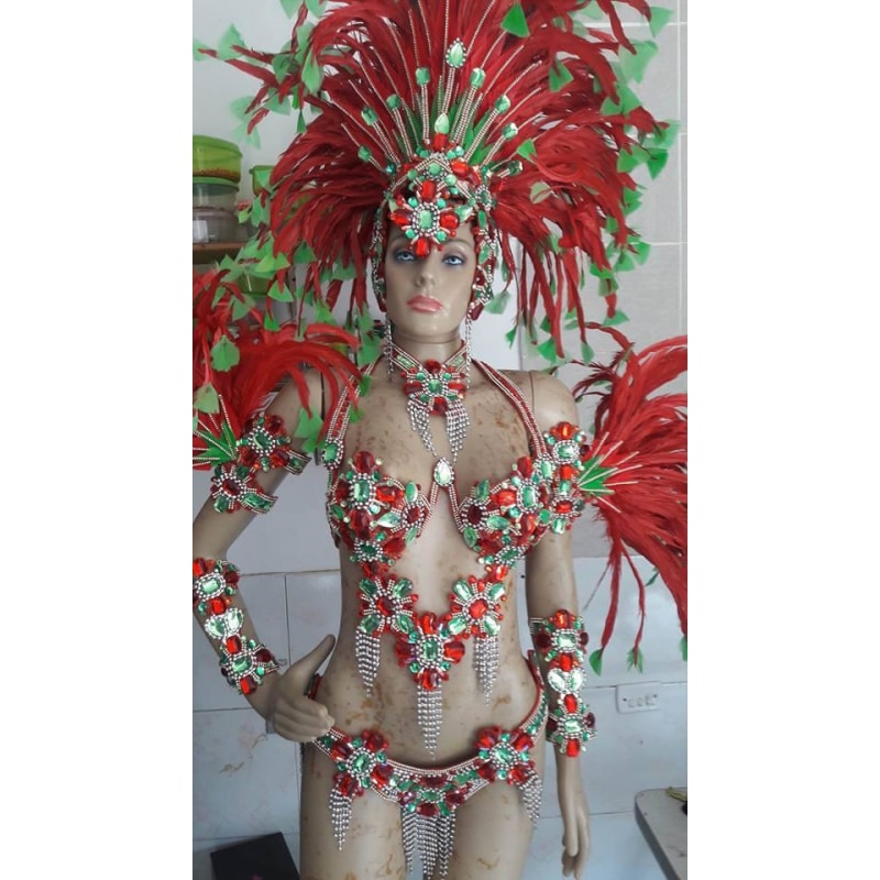 Pitanga & Green Luxury 10 Piece Samba Costume