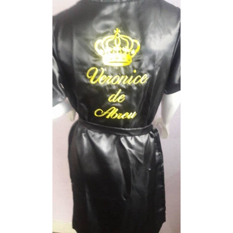 Monogram Passista, Diva, Queen Satin Show Costume Robe - BrazilCarnivalShop