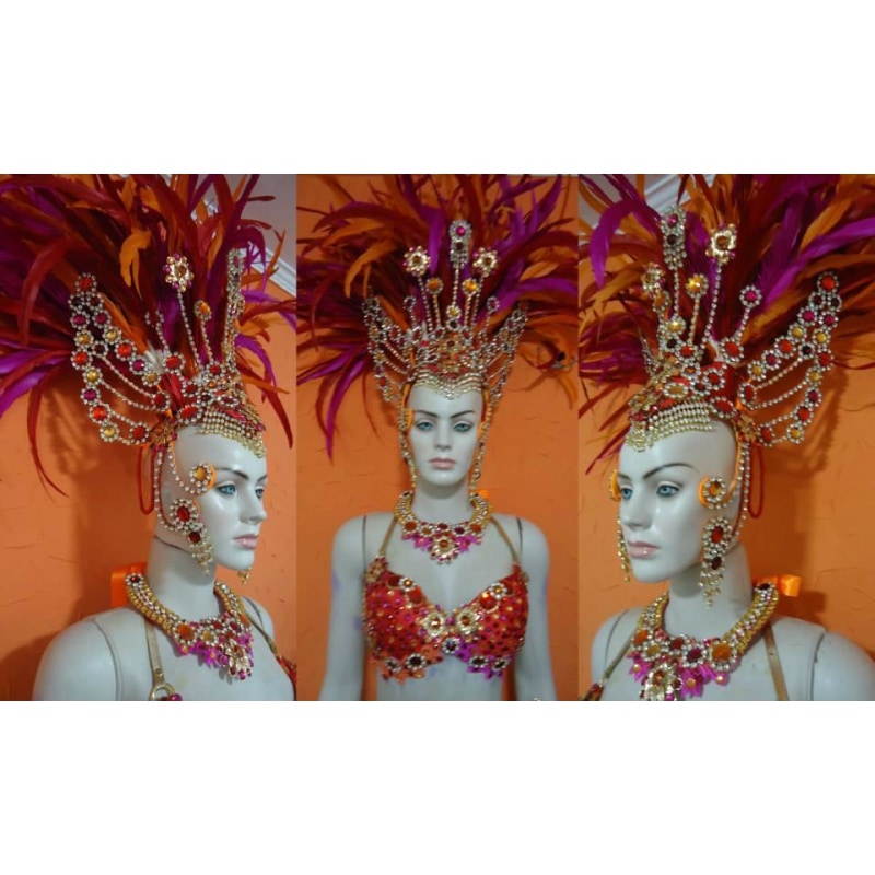 Pink/Orange/Red Deluxe Samba Empress