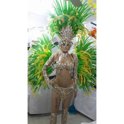 Amarelo Brasil Samba Complete 12 Piece Costume