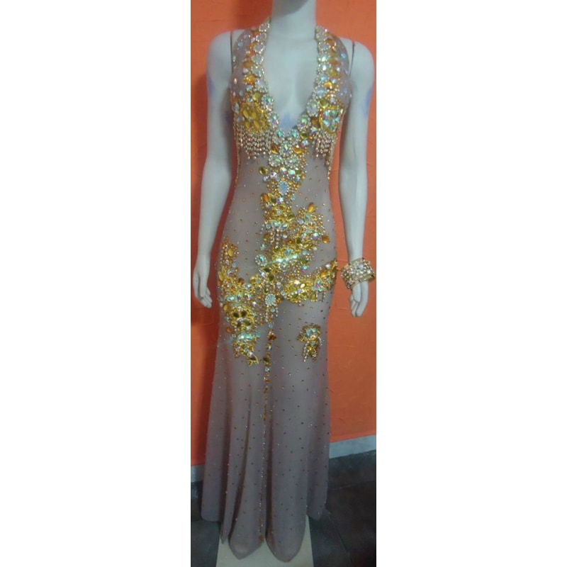 Pageant Queen Luxury Dress Samba Wear - BrazilCarnivalShop