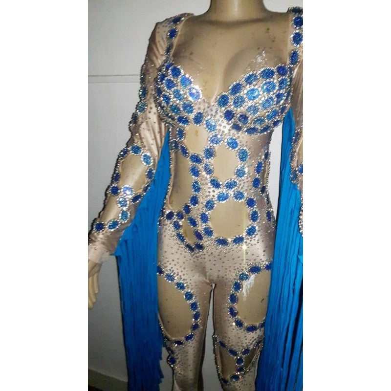 Isadora Catsuit Fringes Show Wear