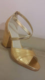 Classic Professional Samba Shoes, Over Crossed Straps, Open Toes - Size 35 - BrazilCarnivalShop