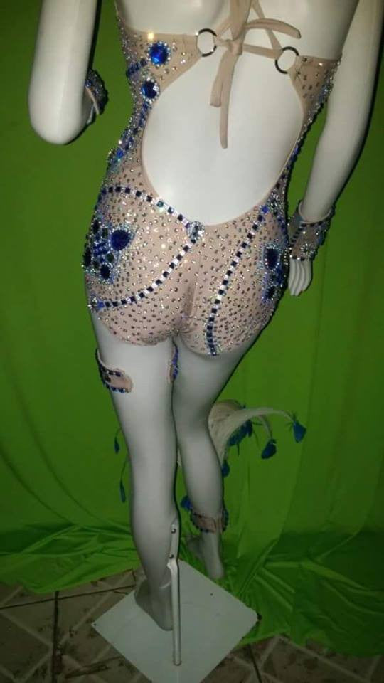 Complete Luminous Show Time One Piece Leotard Set - BrazilCarnivalShop