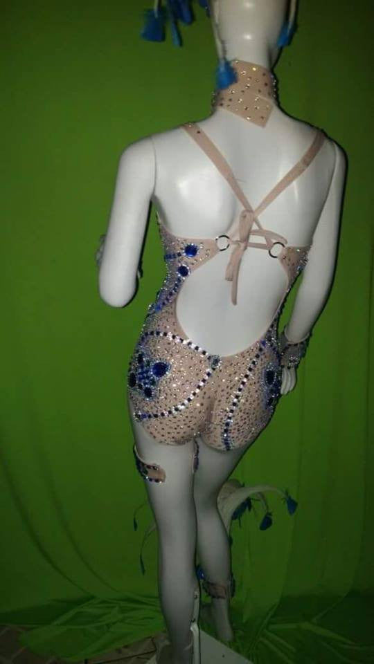 Complete Luminous Show Time One Piece Leotard Set - BrazilCarnivalShop