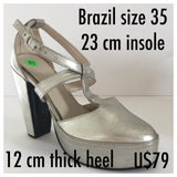Professional Samba Dancer Closed Toes, Front Cross Straps - 35 - BrazilCarnivalShop