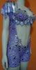 Lilac Laced Mesh Sparkling Passista Wear. - BrazilCarnivalShop