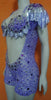 Lilac Laced Mesh Sparkling Passista Wear. - BrazilCarnivalShop