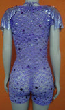 Lilac Laced Mesh Sparkling Passista Wear. - BrazilCarnivalShop
