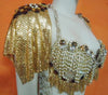 Golden One Piece Diva Mesh Lycra Lace Passista + Bonus Earrings ! - BrazilCarnivalShop