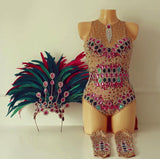 Mangueira Bodysuit Covered Up Samba Costume - BrazilCarnivalShop