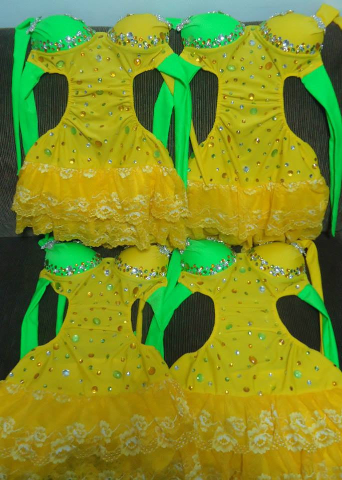 Brazil Costume Dance Samba Amarelo e Verde - BrazilCarnivalShop