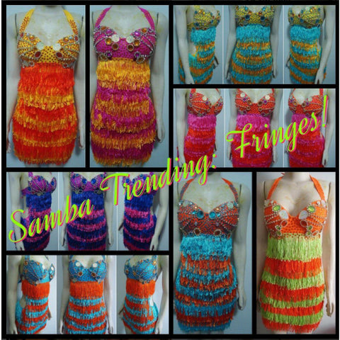 Candy Colors Carnaval Fringes Samba Dress