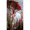 Ruby Red Trikini Rainha Luxury Bikini Samba Costume - BrazilCarnivalShop