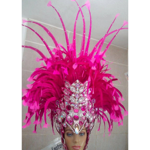 Vermelho Brazil Headpiece & Back piece