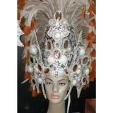 Sea Goddess Silver & Pearl Luxury One Piece Samba Costume - BrazilCarnivalShop