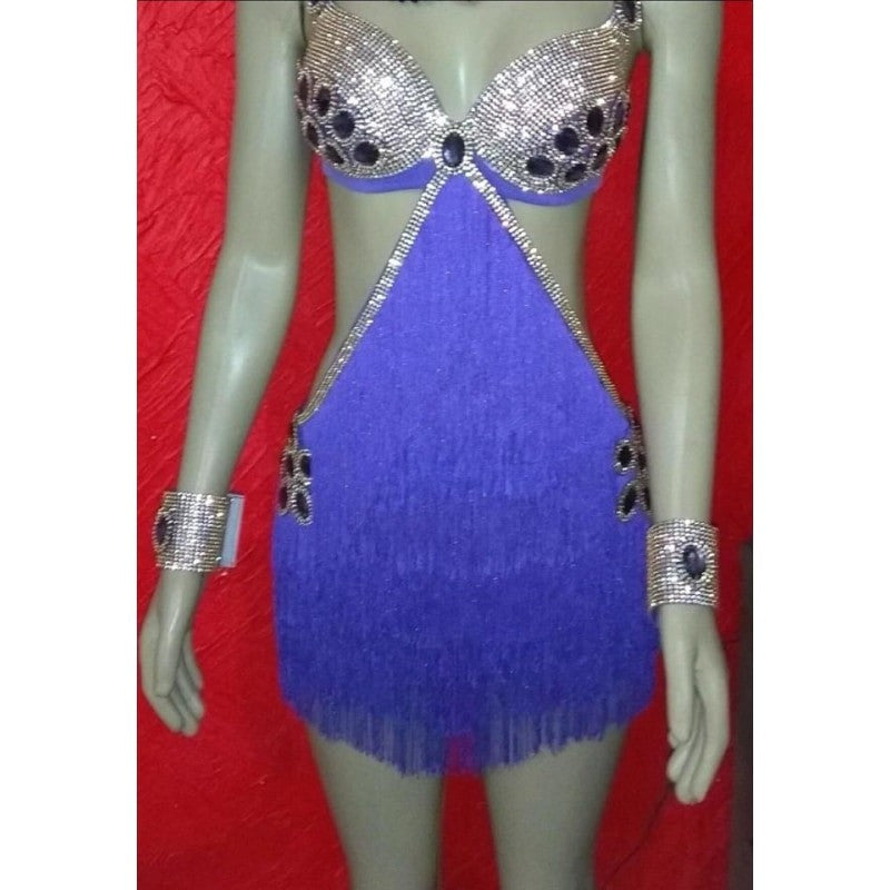 Dazzle Fringes Passista Samba Show Dress freeshipping - BrazilCarnivalShop