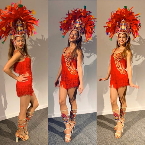 Candy Colors Carnaval Fringes Samba Dress