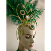 Green Paradise Feathers Parade One Piece with Headpiece - BrazilCarnivalShop