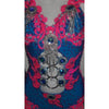 Fluorescent Electric Blue/Pink One Piece Samba Show - BrazilCarnivalShop