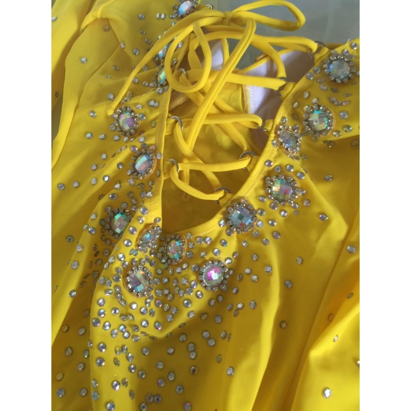 Long Sleeve Sparkle Samba Dress - BrazilCarnivalShop