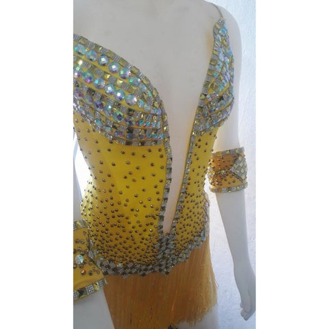 Suzanna Rhinestone Samba Shine Dress