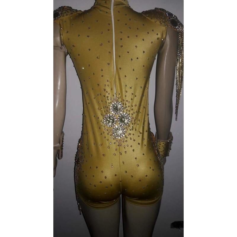 Gleam Radiance One Piece Romper Sparkler - BrazilCarnivalShop