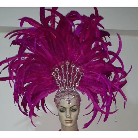 Vermelho Brazil Headpiece & Back piece