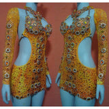 Joana Supreme Crystal Samba Shine Dress - BrazilCarnivalShop