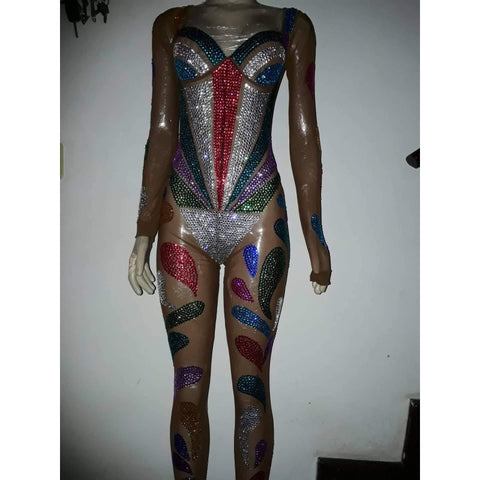 Isadora Catsuit Fringes Show Wear