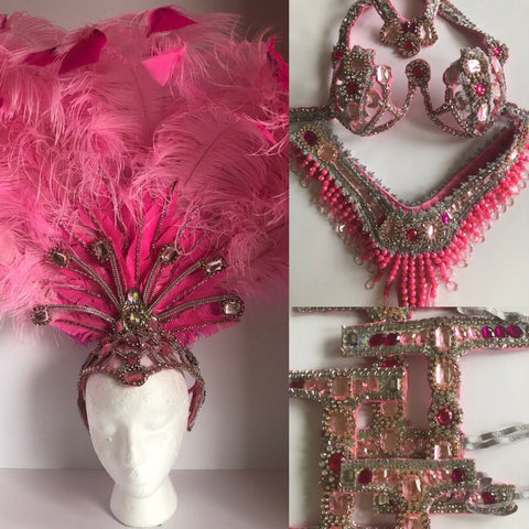 Fogo Rosa Luxurioso Samba Costume