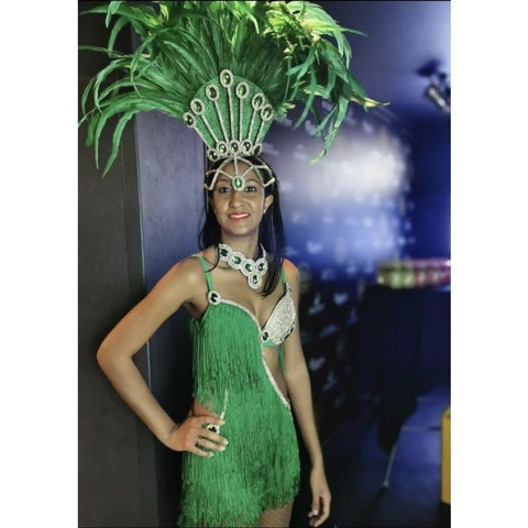 Sequins & Feathers Samba Show Sparkler Dress