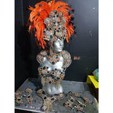 Black & Orange Luxury Bikini Samba Costume - BrazilCarnivalShop
