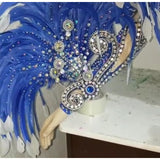 Extreme Top Luxury Blue & Silver Swarovski Bikini Samba Costume - BrazilCarnivalShop