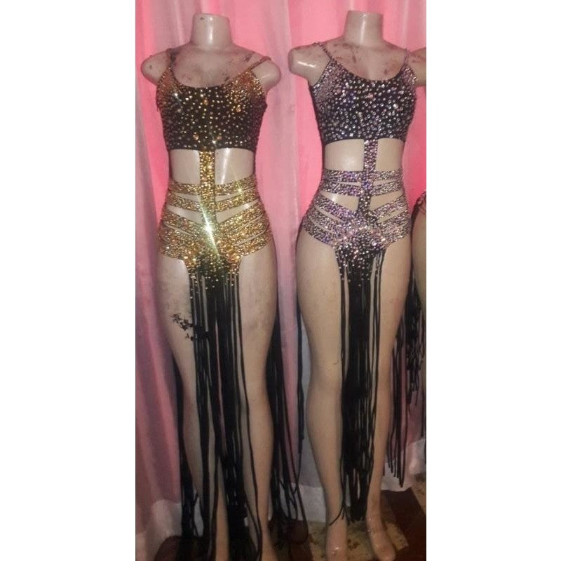 Majestade Ouro Long Fringes - BrazilCarnivalShop