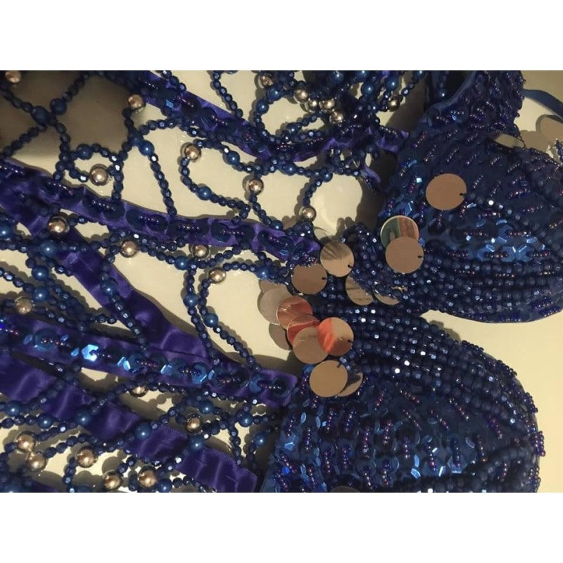 Mari Samba Beads, Sequined, Fringes Dress - BrazilCarnivalShop