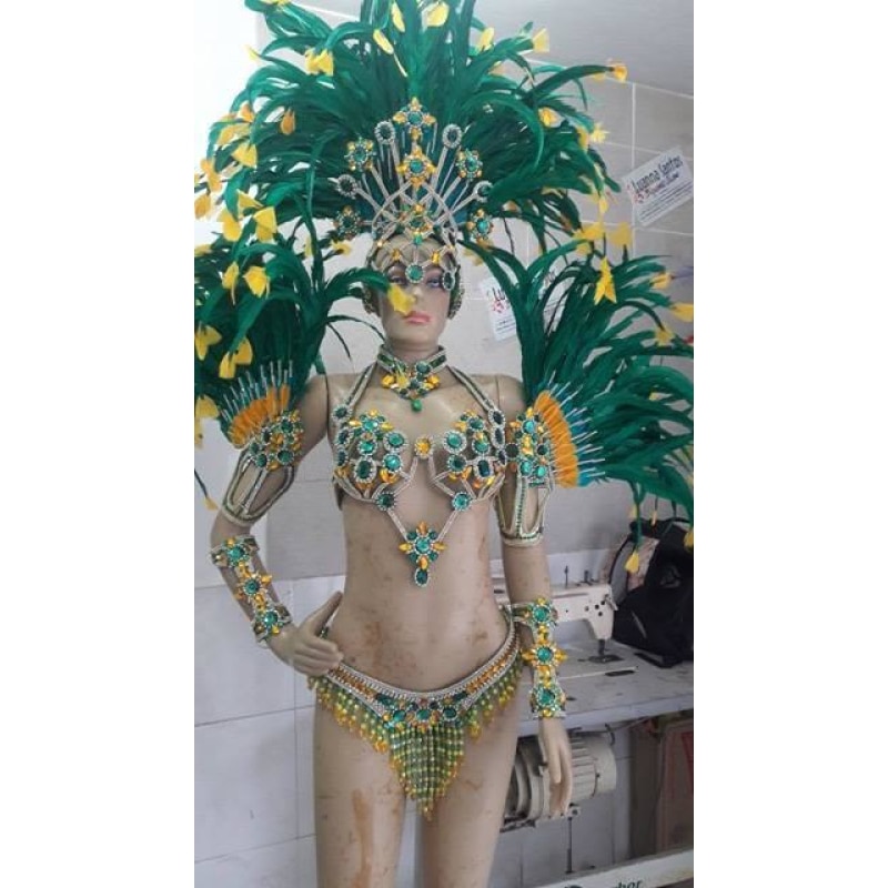 Brasil Samba Complete 10 Piece Costume - BrazilCarnivalShop