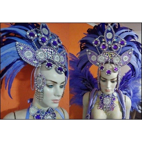 Vermelho Brazil Headpiece & Back piece