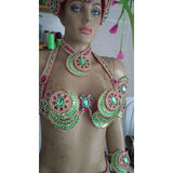 Mangueira Colors Samba Complete 10 Piece Costume - BrazilCarnivalShop