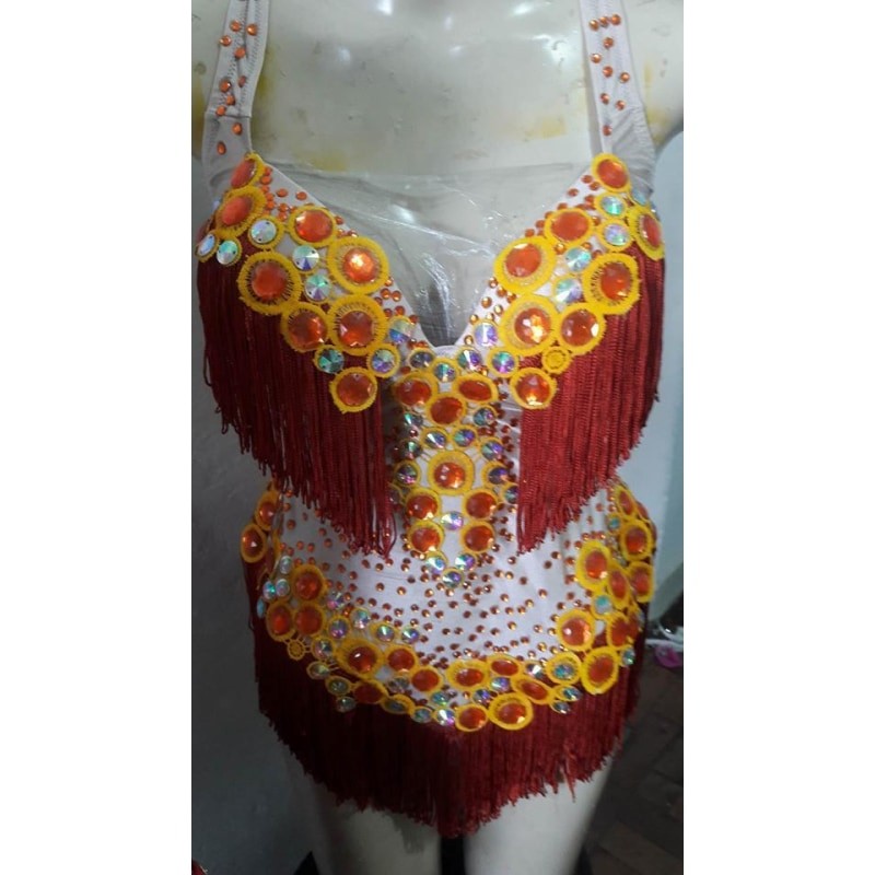 Leticia One Piece Fringes Samba - BrazilCarnivalShop