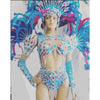 Zinia Azul Crystal & Rhinestones Sparkler - BrazilCarnivalShop